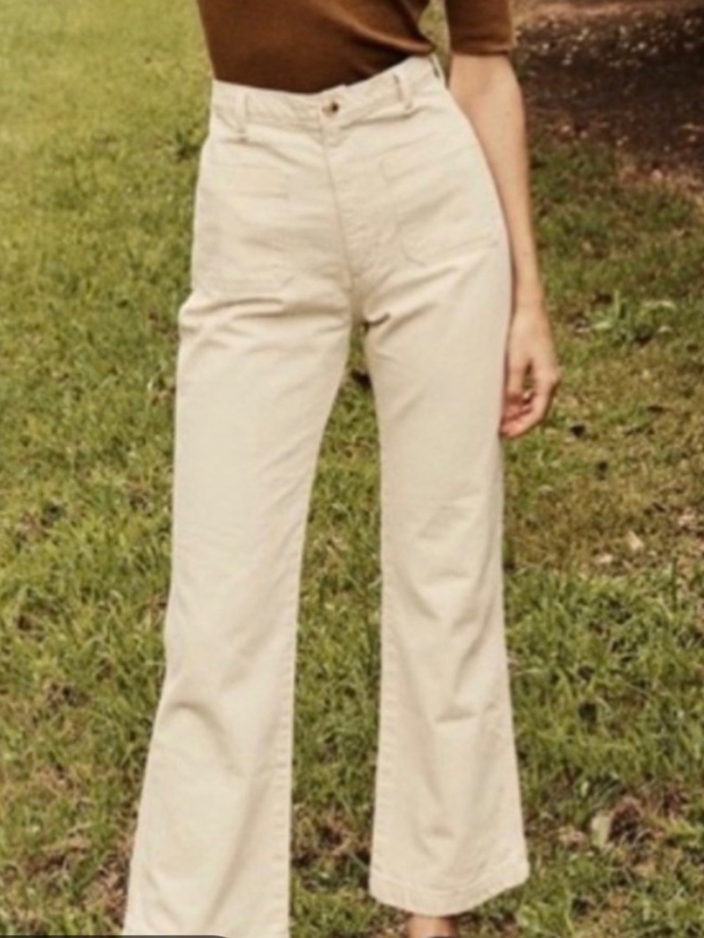 Doen Twill Cream colored Maritime pants , Size 28